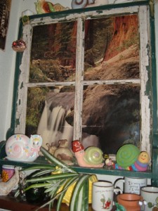 Waterfall Window Frame