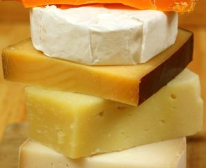 Stack of Cheeses