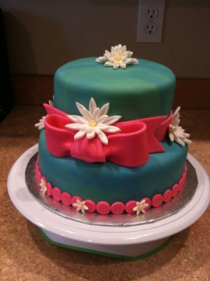 Fondant cake.