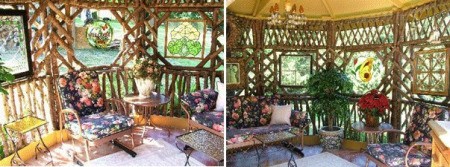 gazebo made from found wood 3