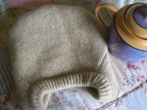 Sweater used to make Tea Cozy