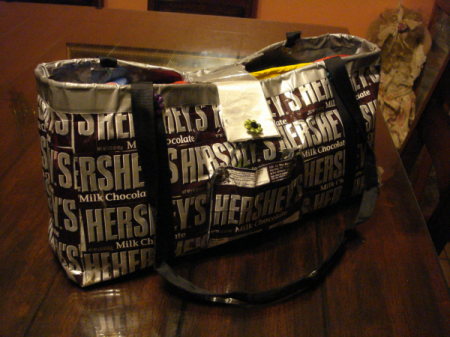 Hershey Bar Wrapper Duct Tape Purse