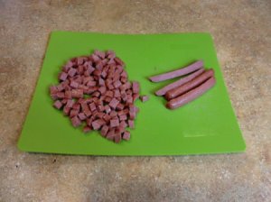 Cutting Hot Dogs
