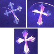 ribbon easter cross