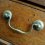Closeup of drawer pull.