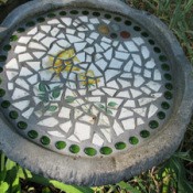 Mosaic Birdbath
