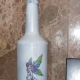 Painted Glass Bottle