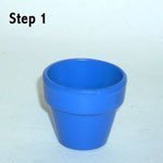 Easy Clay Pot Topiary Step 1