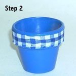 Easy Clay Pot Topiary Step 2