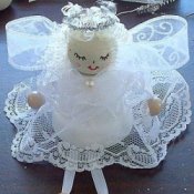 Finished Clay Pot Angel