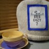 Tea cozy made from a sweater