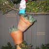 Tipsy Flower Pots (The Path Garden) - close up