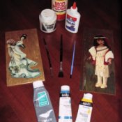Craft Project: Decoupage Wall Plaque Supplies