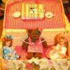 Decorated lunch box tea set