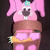 Bunny bean bag game or Easter basket.