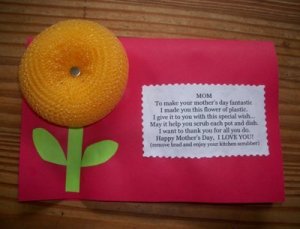 Scrubbie Flower Card