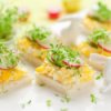 Canape with Egg and Vegetables