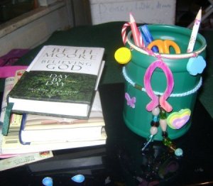 Coffee Can as Pencil Holder