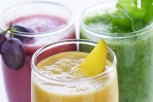 Colorful Fruit Smoothies