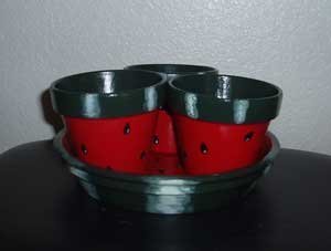 Completed flowerpots.