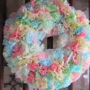 Making a Coffee Filter Wreath