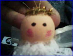 Wooden Bead With Painted Face