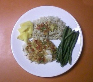 Tilapia with Pineapple and Apple Salsa
