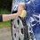 Washing a Blue Car