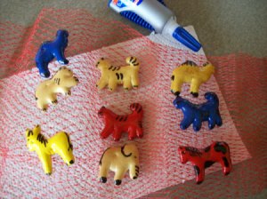 Drying Animal Cracker Crafts
