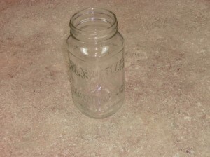 Jar after label removed.