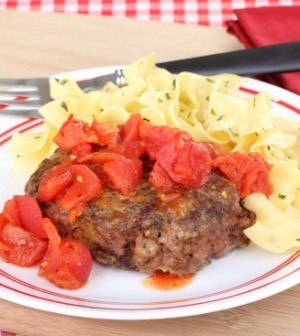 Salisbury Steak WIth Egg Noodles