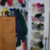 Hats and Gloves in Over the Door Shoe Organizers