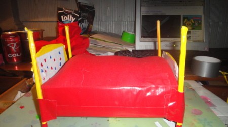 Recycled Barbie Bed
