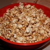 Bowl of caramel corn