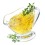 Vinaigrette Dressing on White Background