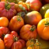 Heirloom tomatoes at the farmer's market