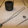 button crochet necklace supplies 