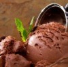 Chocolate Ice Cream Being Scooped