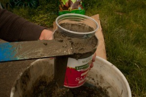 Topping off Hypertufa Concrete