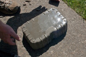 Bottom of Hypertufa Pot