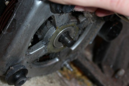 Kenmore washing machine motor after motor coupling has been removed