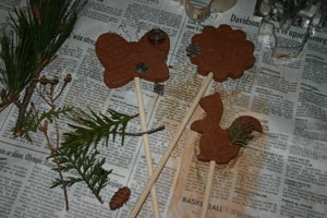 Decorating shapes.