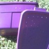 Photo of a pet carrier made from a plastic tub.