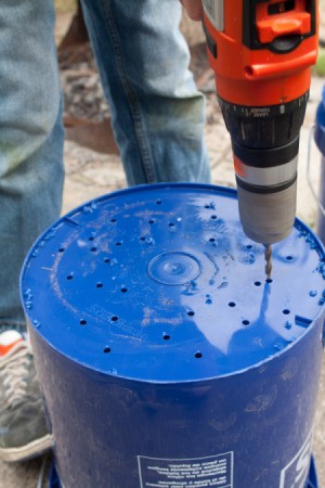 Drilling Holes in Bottom of 5 Gallon Bucket