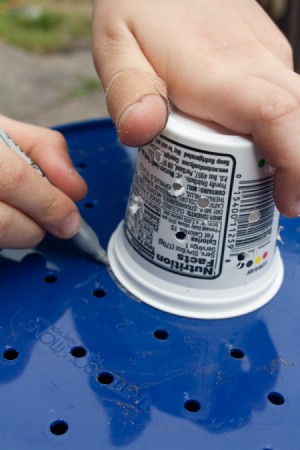 Marking Bottom of Bucket