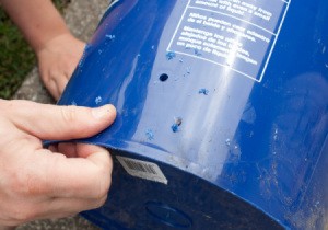 Drain Hole in Second Bucket