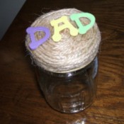 Glass jar safe.