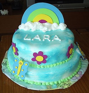 Rainbow Birthday Cake on Rainbow Birthday Cake