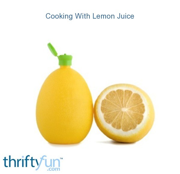 lemon juice cooking fancy