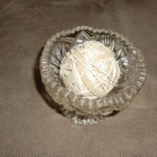 Finished rubber band ball